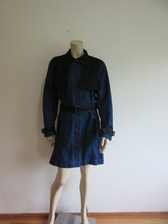 Gloria Vanderbilt Dresses & Skirts - Gloria Vanderbilt Christian Siriano Denim Trench 14 Dress NWT